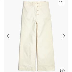 Madewell wide leg crop pants
